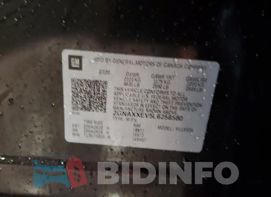 2GNAXXEV5L6258580 Photo# 13