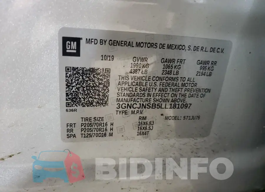 3GNCJNSB5LL181097 Photo# 13