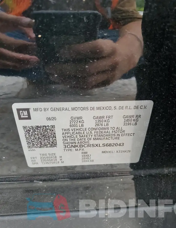 3GNKBCRSXLS682043 Photo# 13