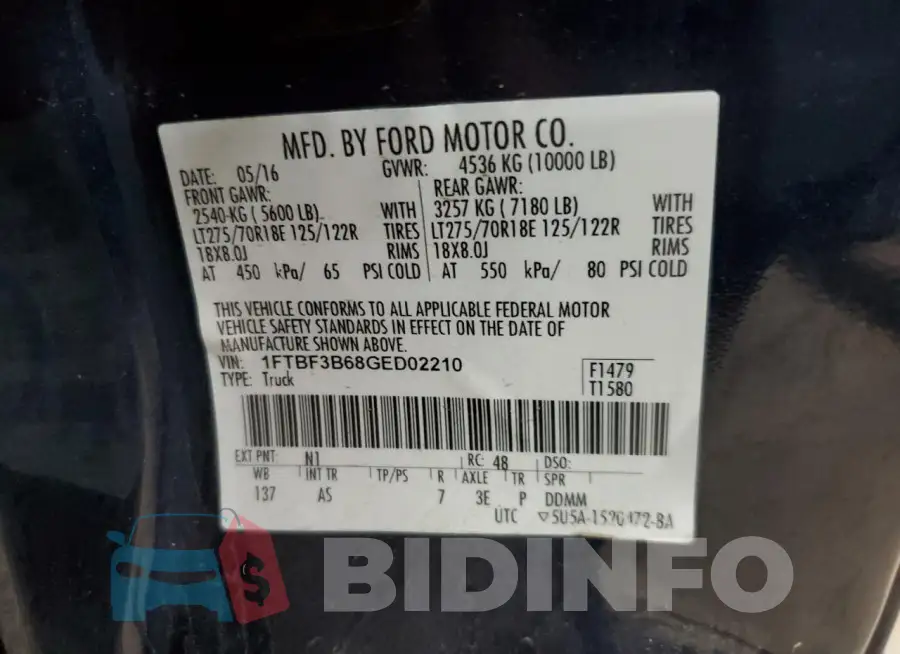 1FTBF3B68GED02210 Photo# 13