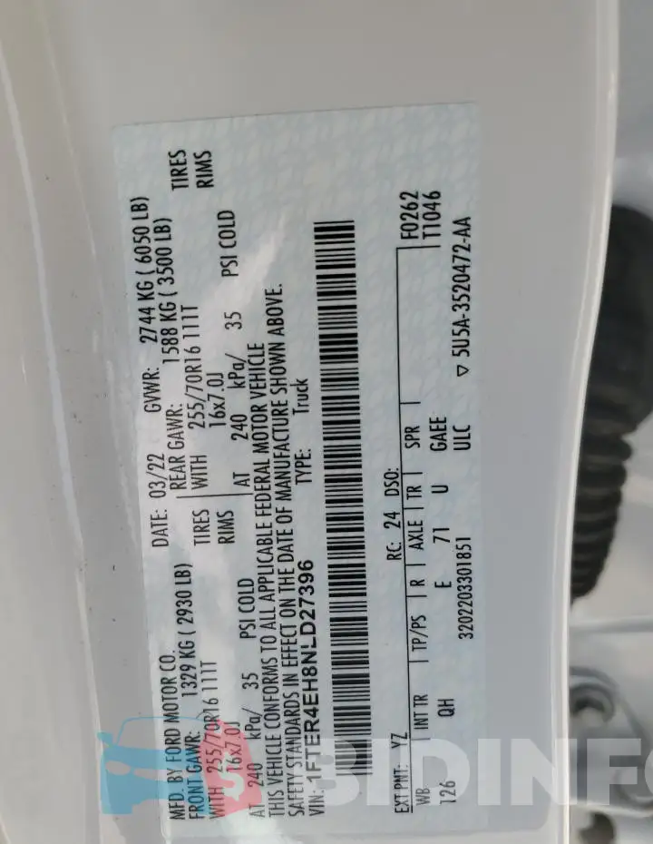 1FTER4EH8NLD27396 Photo# 12