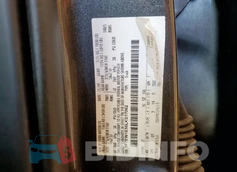 1FTEW1E56LKD17062 Photo# 12