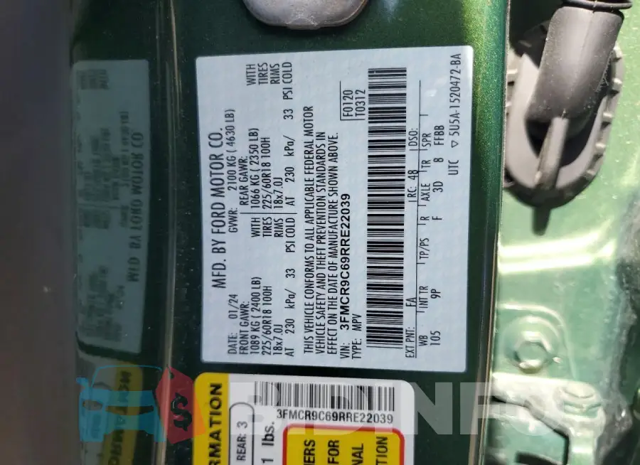 3FMCR9C69RRE22039 Photo# 14
