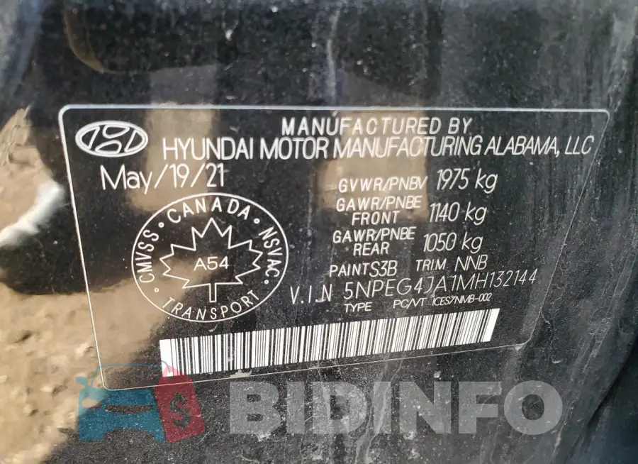 5NPEG4JA1MH132144 Photo# 13