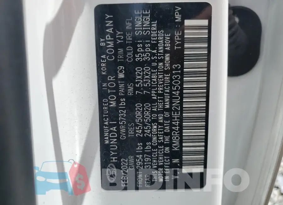 KM8R44HE2NU450313 Photo# 14