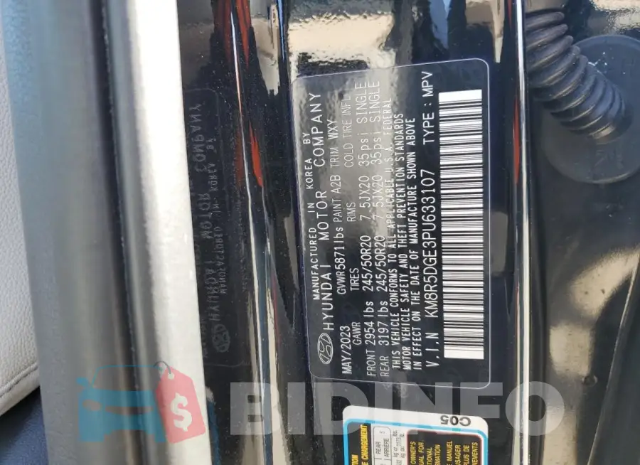 KM8R5DGE3PU633107 Photo# 13
