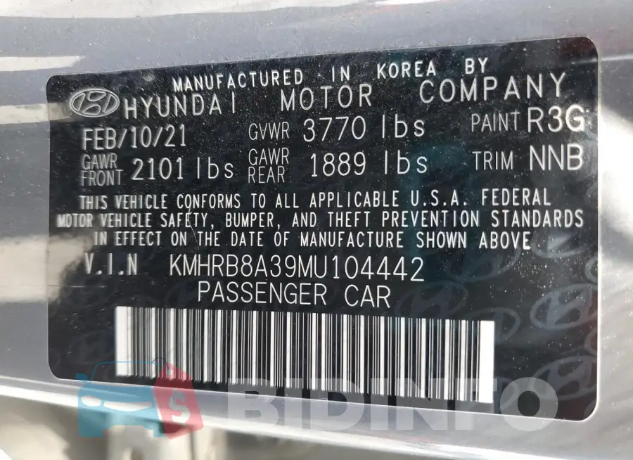 KMHRB8A39MU104442 Photo# 12