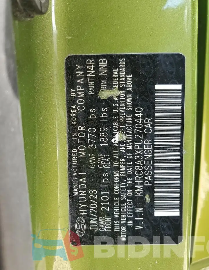 KMHRC8A3XPU270440 Photo# 13