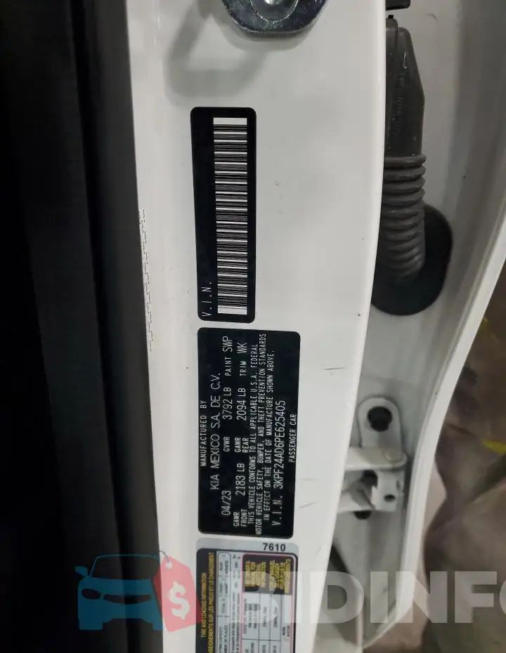 3KPF24AD6PE625405 Photo# 12