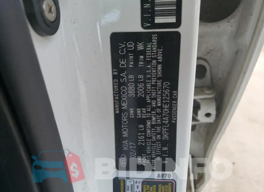 3KPFL4A70HE125670 Photo# 12