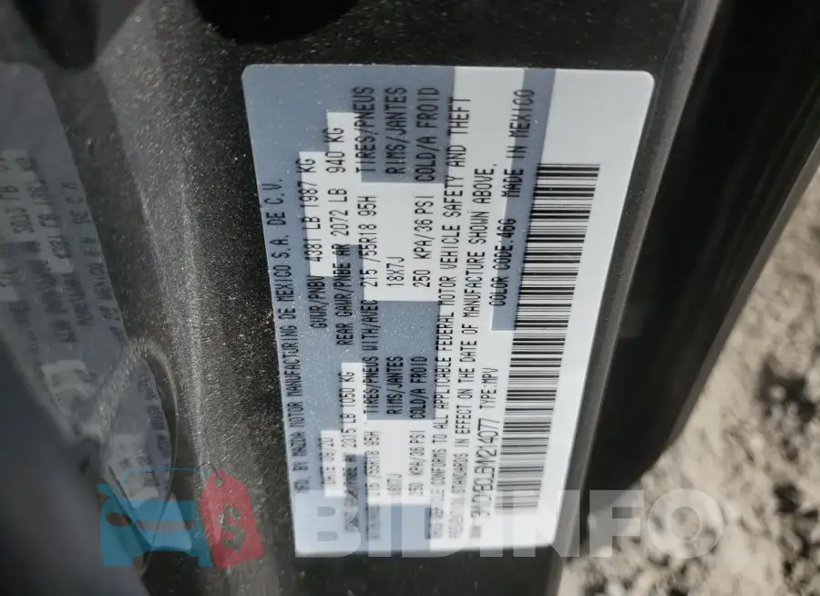 3MVDMBCL6MM214077 Photo# 13