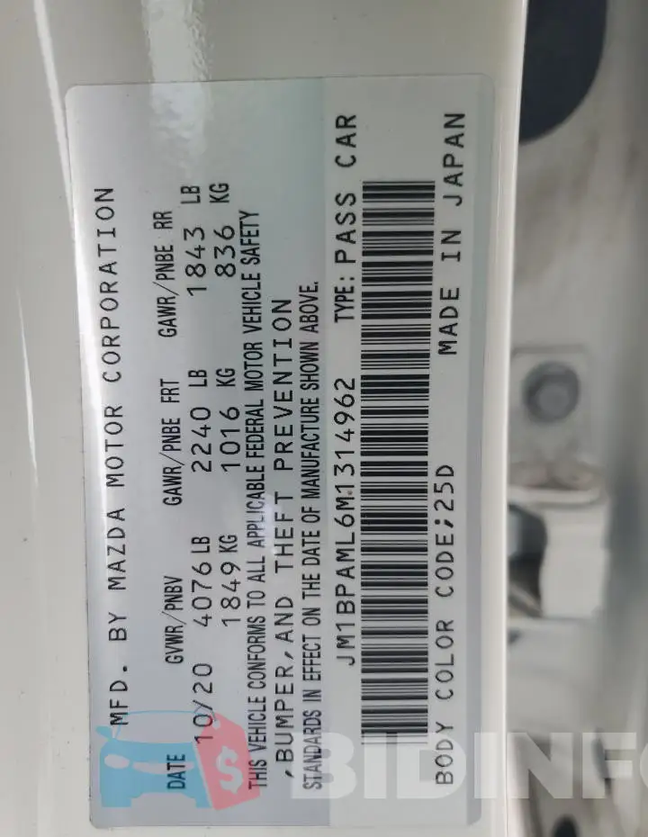 JM1BPAML6M1314962 Photo# 13