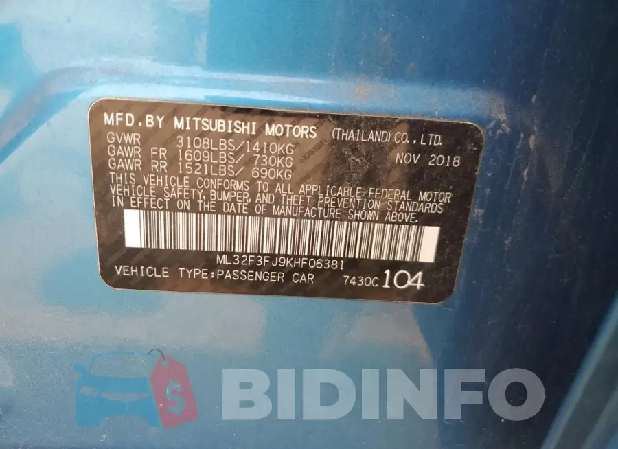 ML32F3FJ9KHF06381 Photo# 12