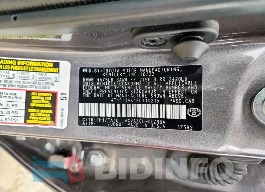 4T1C11AK1PU110215 Photo# 13