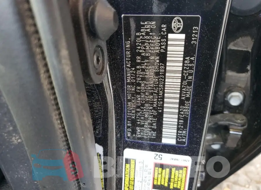 4T1G11AK5RU231897 Photo# 12