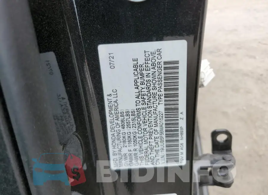 19UUB5F56MA015227 Photo# 13