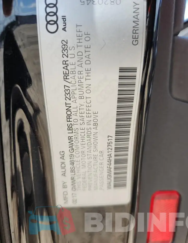 WAUGMAF44HA127517 Photo# 12