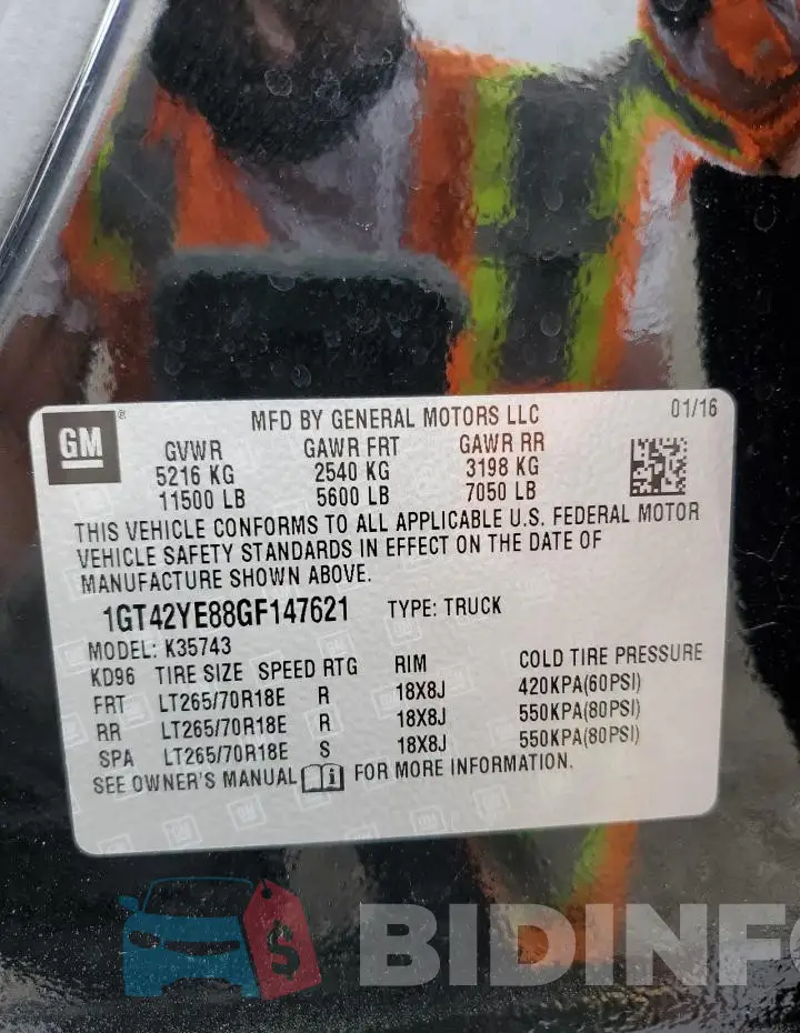 1GT42YE88GF147621 Photo# 12
