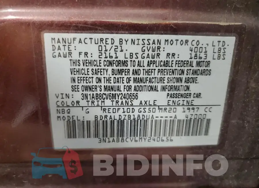3N1AB8CV6MY240656 Photo# 12