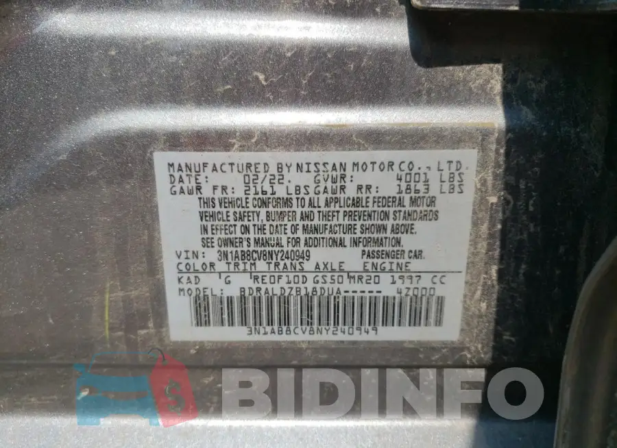 3N1AB8CV8NY240949 Photo# 13