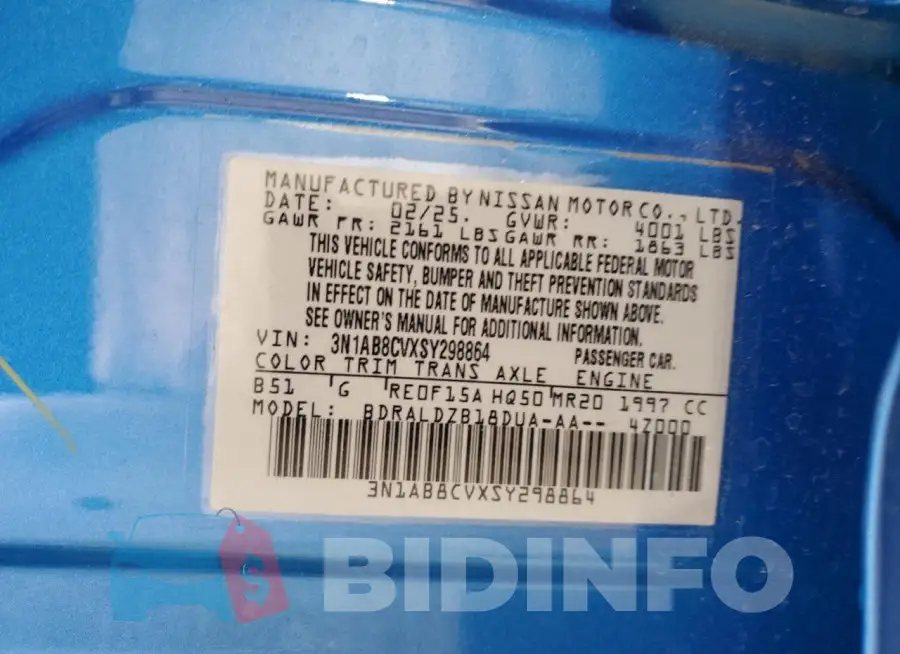 3N1AB8CVXSY298864 Photo# 12