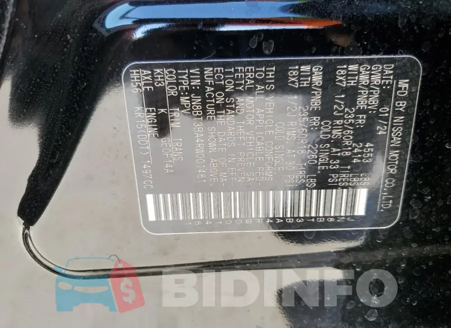 JN8BT3BA4RW001481 Photo# 13