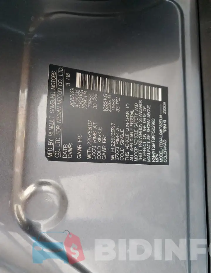 KNMAT2MT6KP522993 Photo# 12