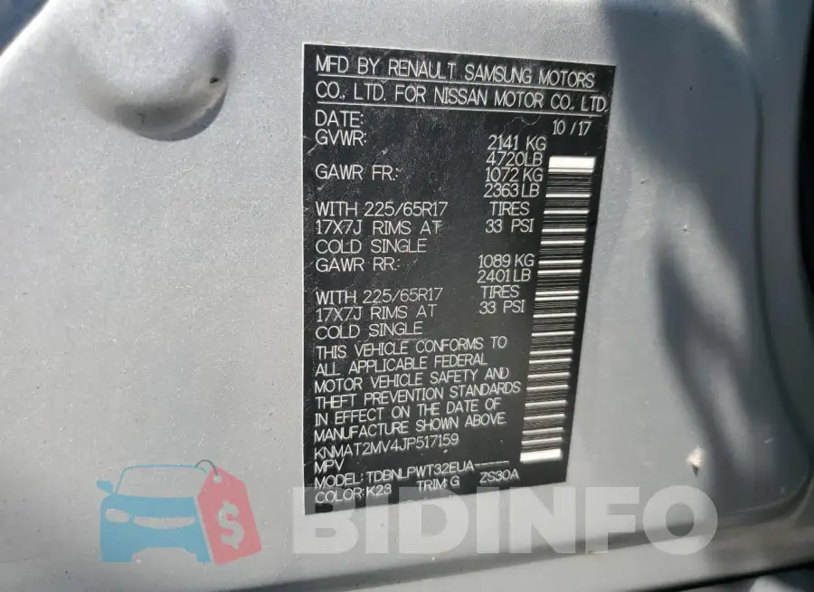 KNMAT2MV4JP517159 Photo# 12