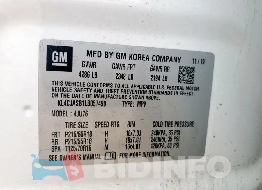 KL4CJASB1LB057499 Photo# 13