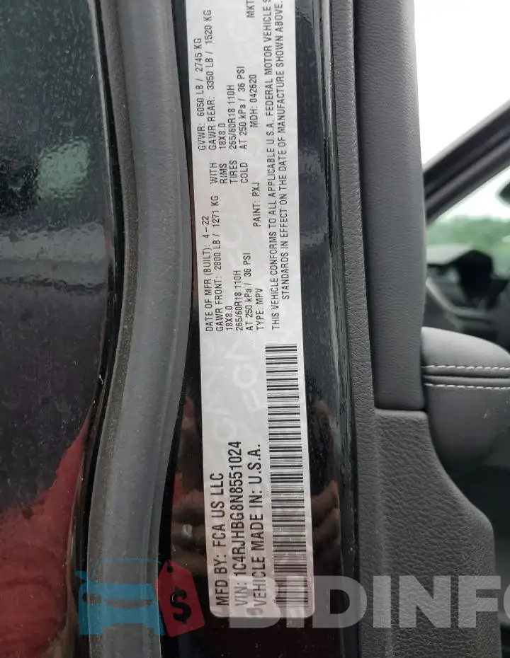 1C4RJHBG8N8551024 Photo# 13