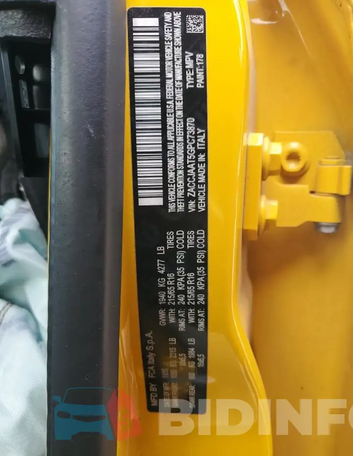 ZACCJAAT5GPC73870 Photo# 14