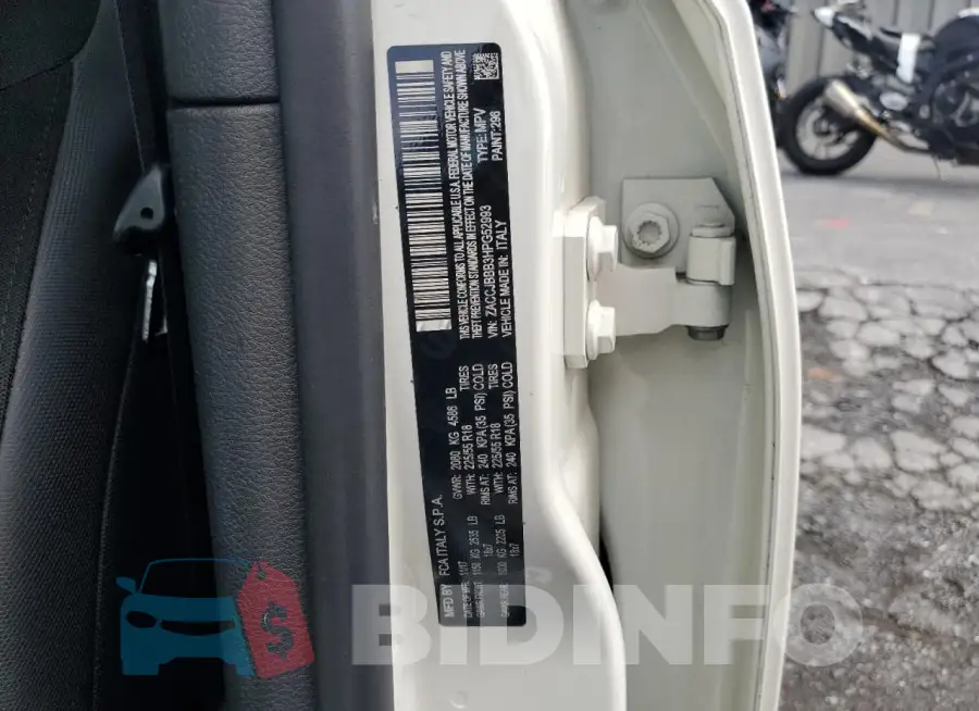 ZACCJBBB3HPG52993 Photo# 13