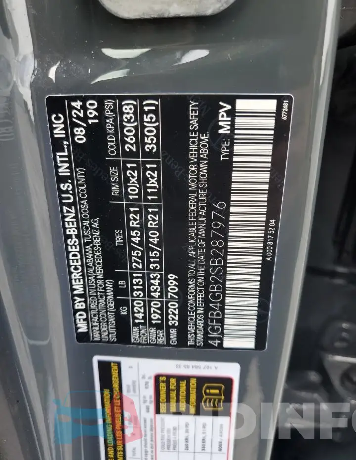 4JGFB4GB2SB287976 Photo# 13