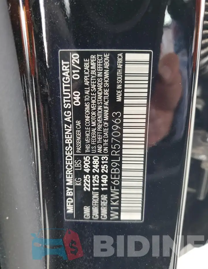 W1KWF6EB9LR570963 Photo# 12