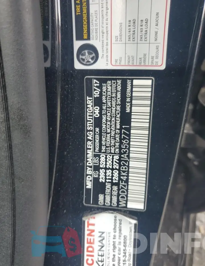 WDDZF4KB2JA356771 Photo# 12