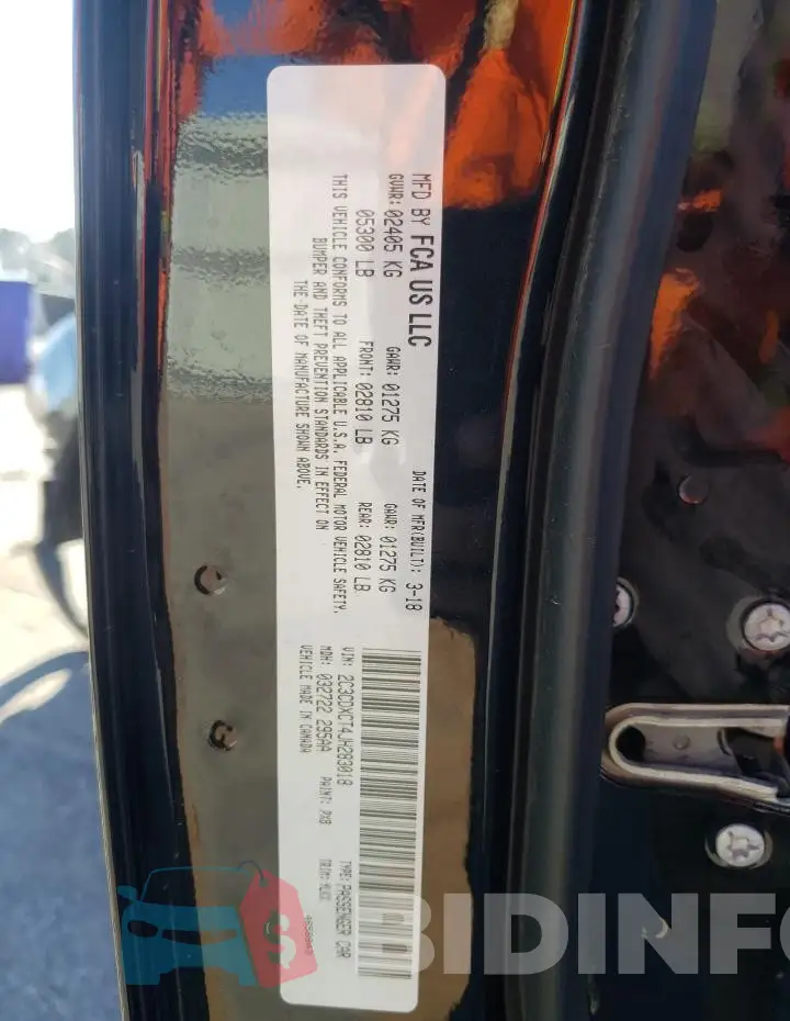 2C3CDXCT4JH283018 Photo# 12