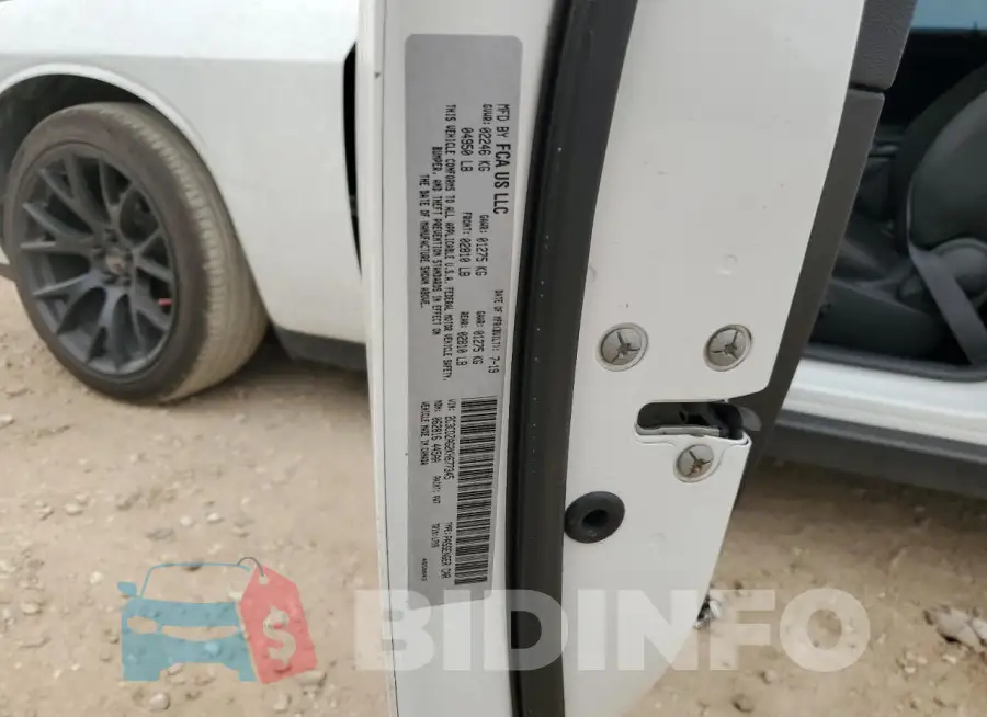 2C3CDZAG2KH677345 Photo# 12