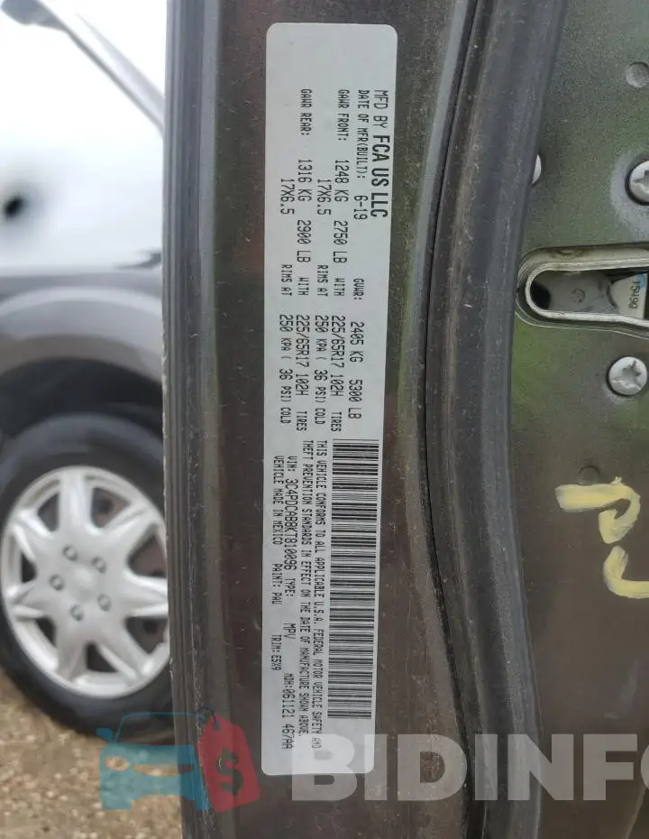 3C4PDCAB8KT810096 Photo# 12