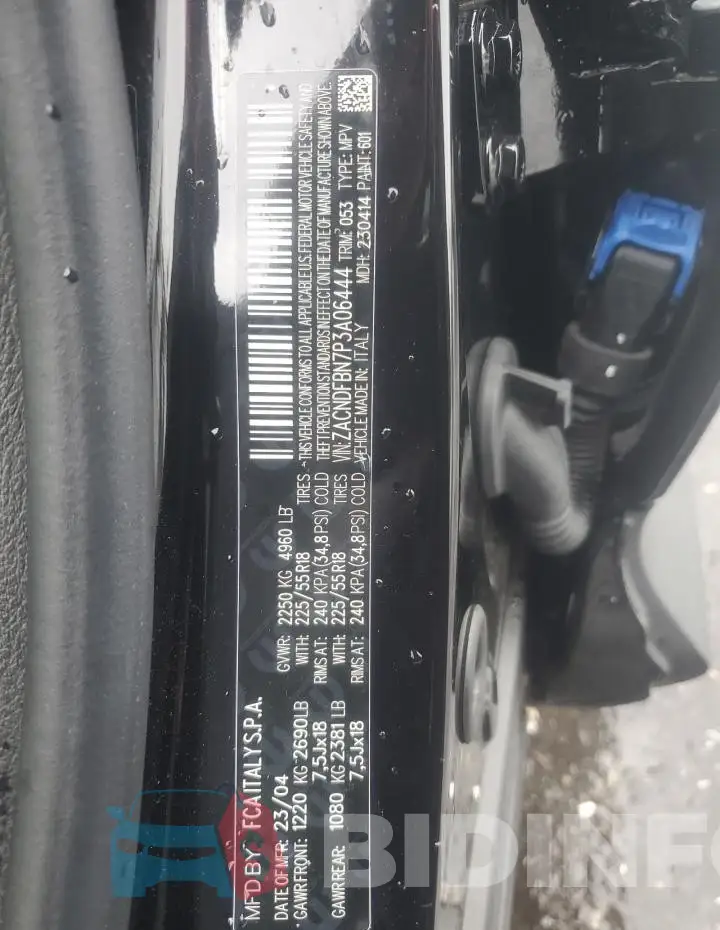 ZACNDFBN7P3A06444 Photo# 13