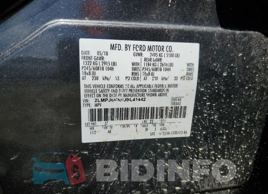 2LMPJ6KR0JBL41442 Photo# 12