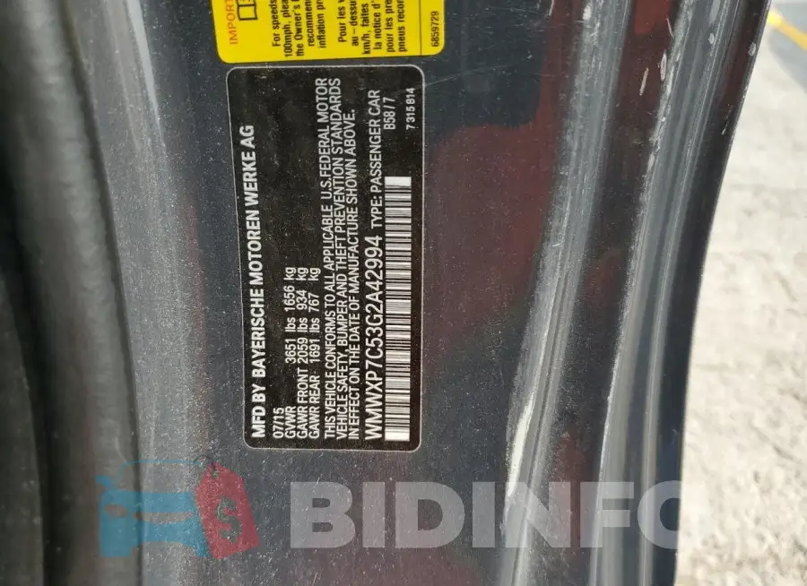 WMWXP7C53G2A42994 Photo# 12