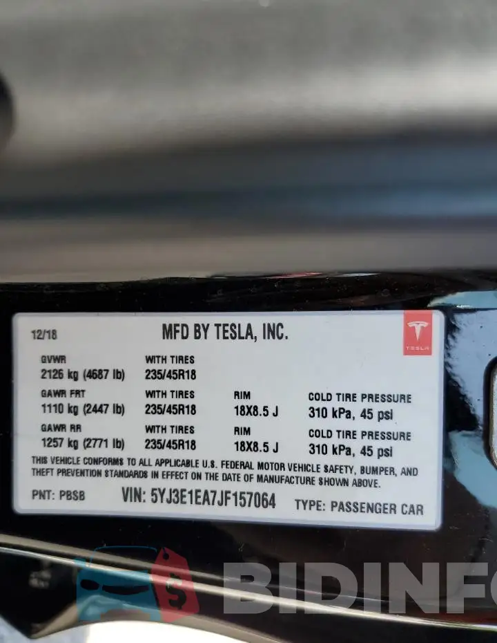 5YJ3E1EA7JF157064 Photo# 12