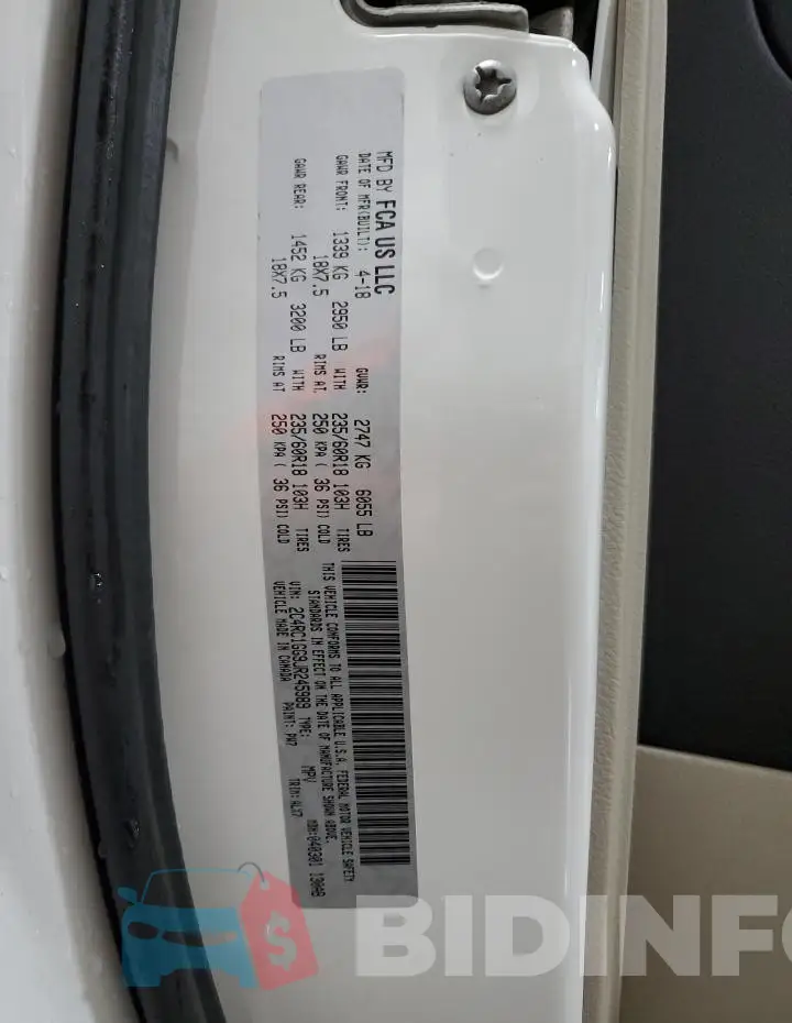 2C4RC1GG9JR245989 Photo# 13