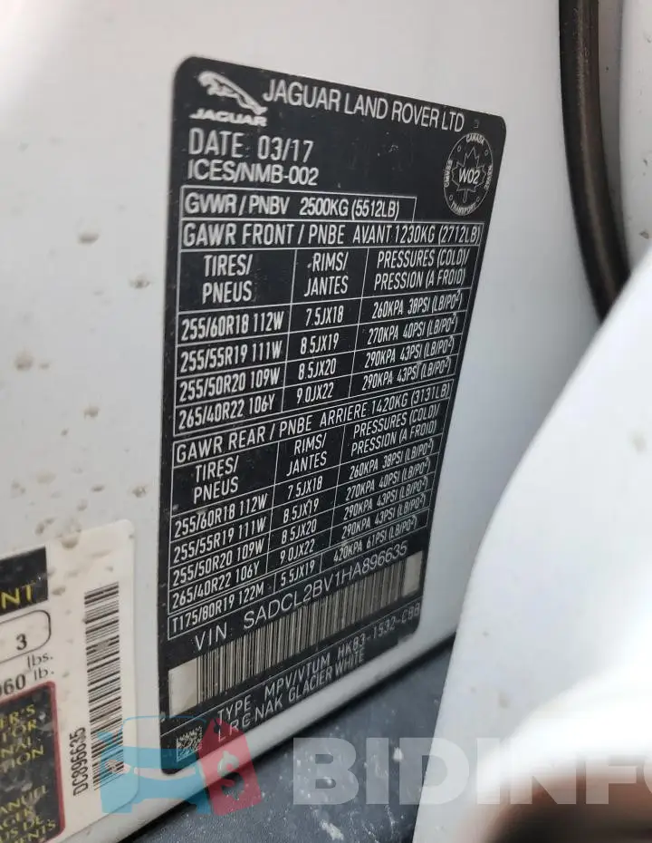 SADCL2BV1HA896635 Photo# 13