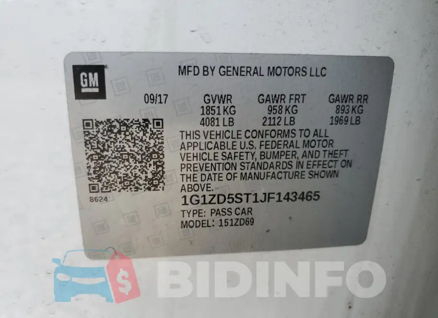 1G1ZD5ST1JF143465 Photo# 12