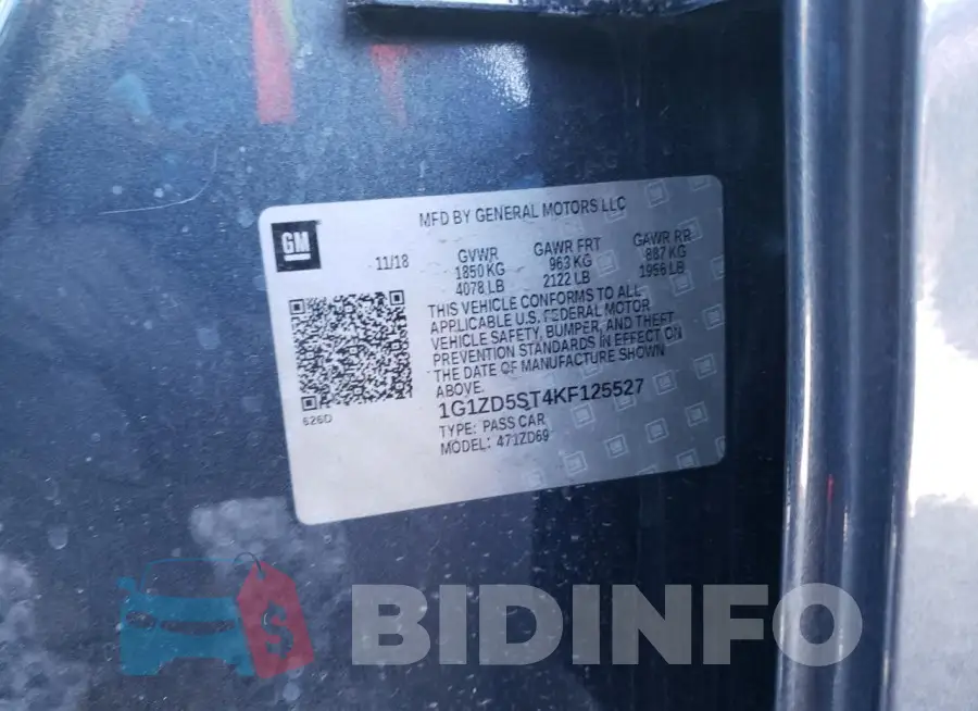 1G1ZD5ST4KF125527 Photo# 12