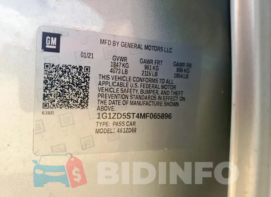 1G1ZD5ST4MF065896 Photo# 13