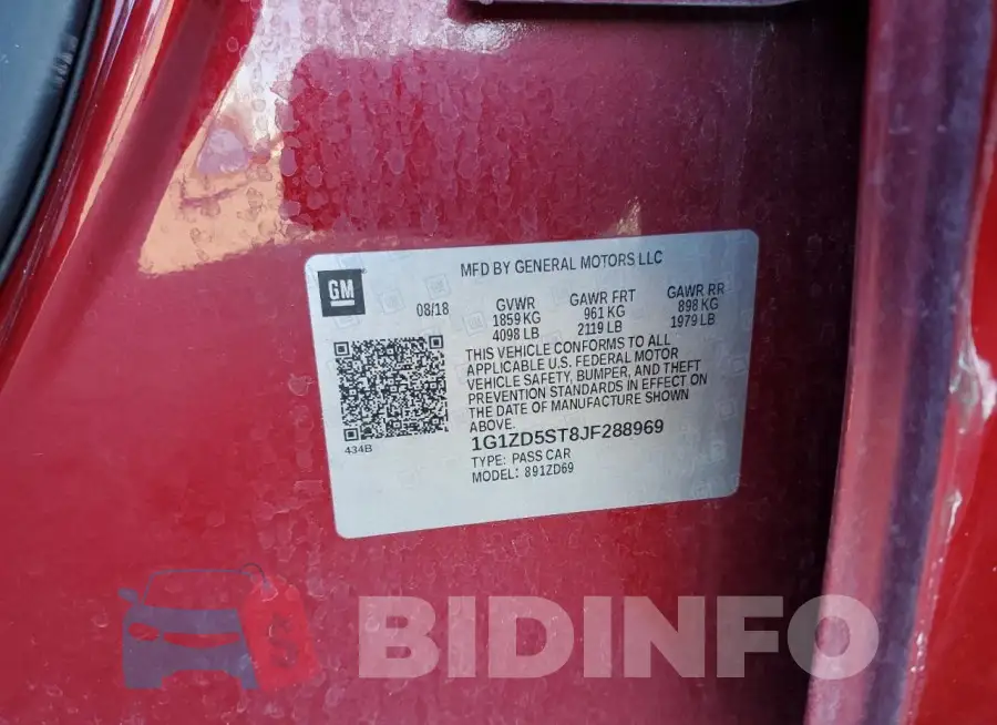 1G1ZD5ST8JF288969 Photo# 12