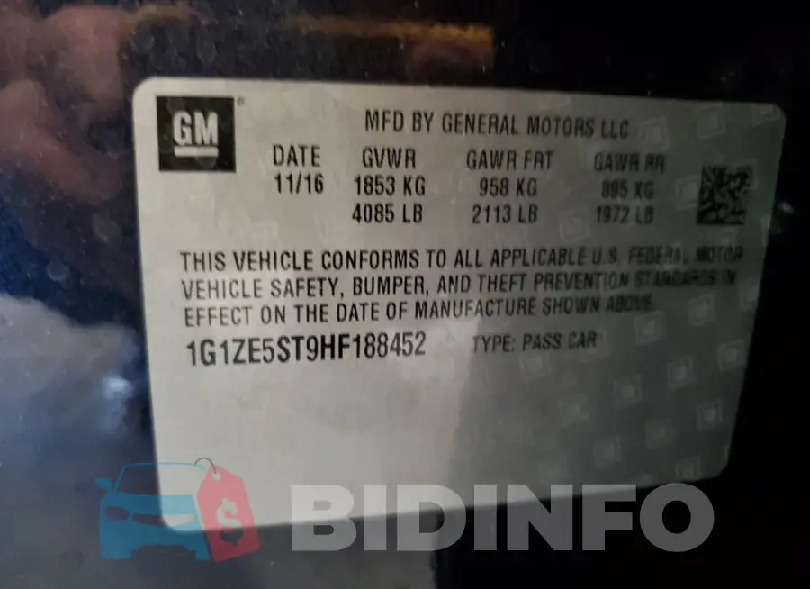 1G1ZE5ST9HF188452 Photo# 12