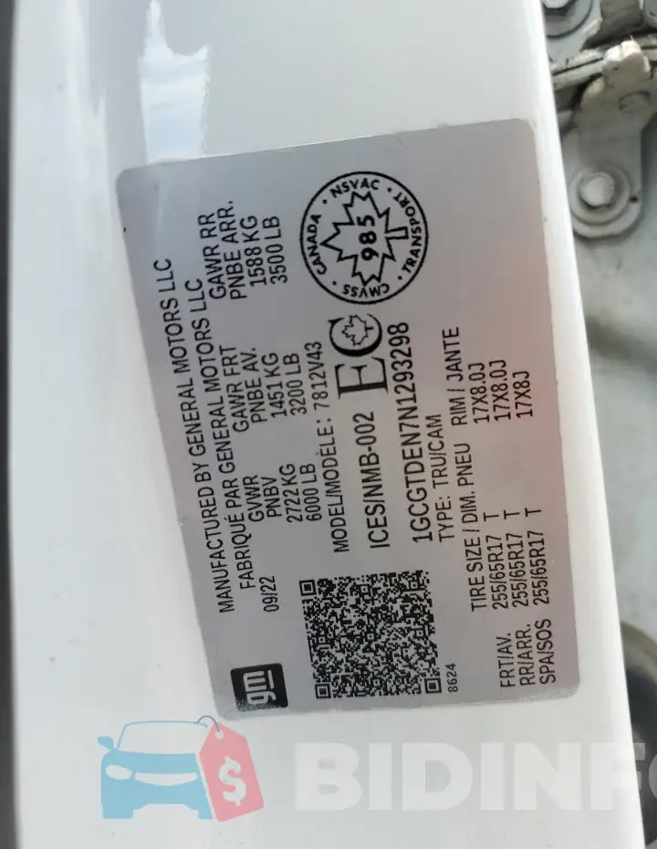 1GCGTDEN7N1293298 Photo# 13